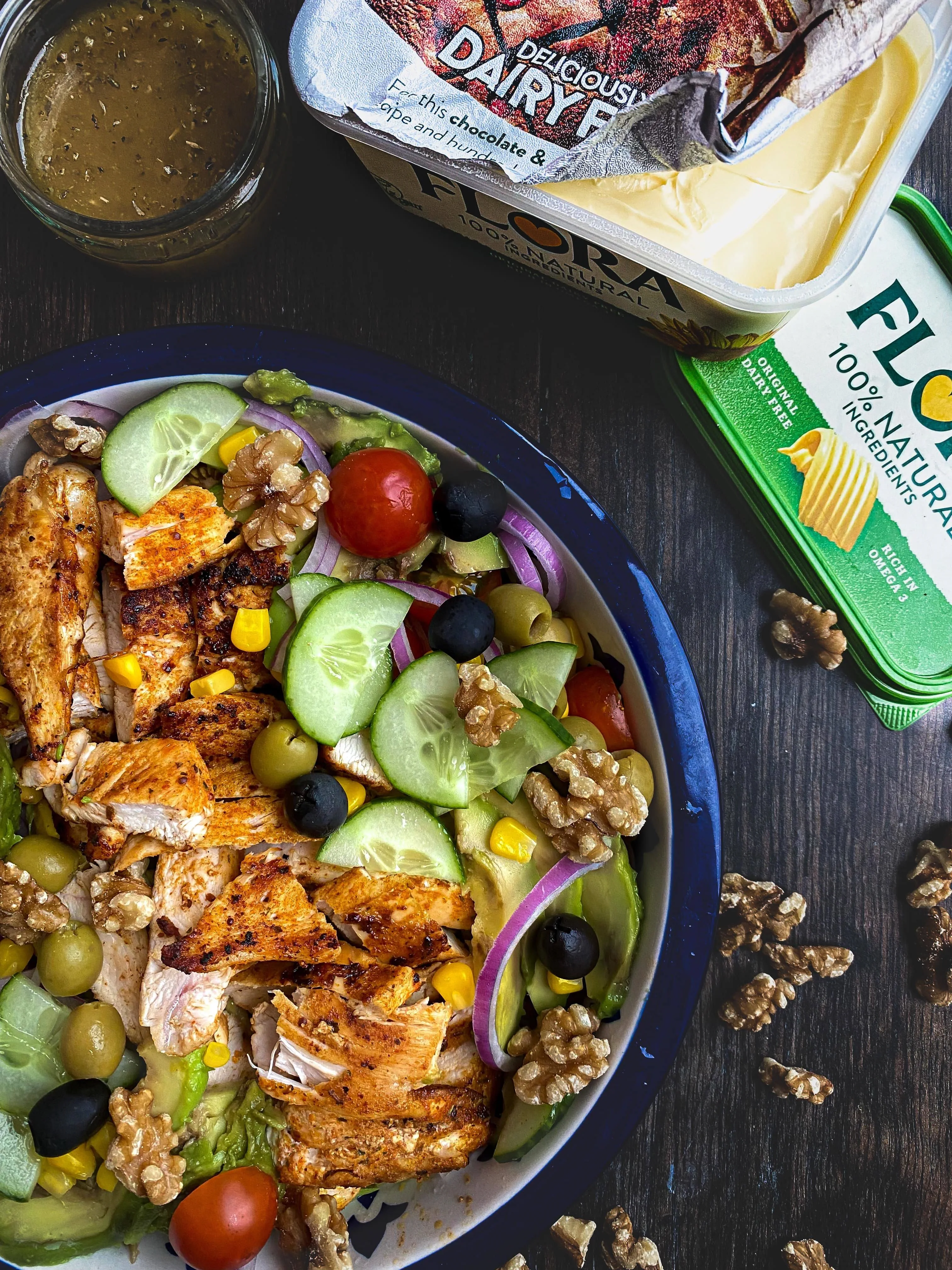 recipe image Cajun chicken salad with a honey mustard dressing