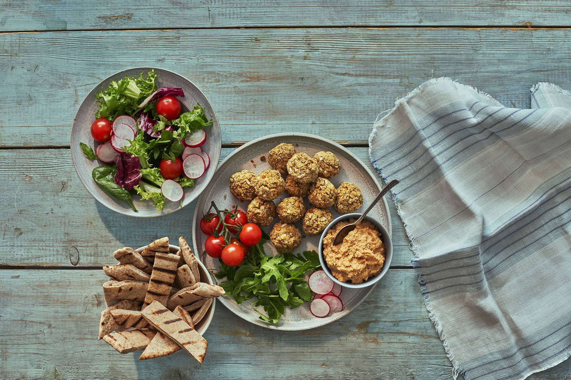 recipe image Refuel Falafel and Houmous Platter